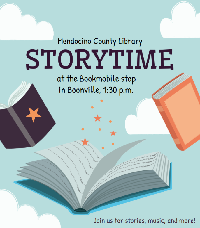 Boonville Bookmobile Storytime at 1:30pm