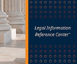 Legal Information Reference Center logo with marble pillars.