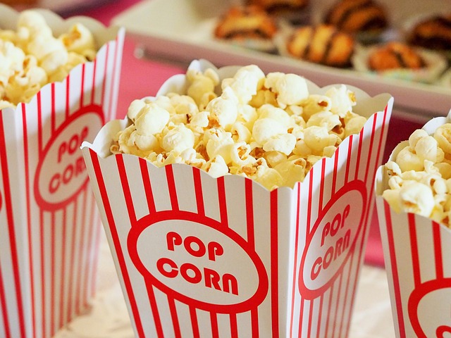 movie popcorn tubs.