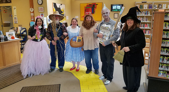 Staff Wizard of Oz at Fort Bragg Library